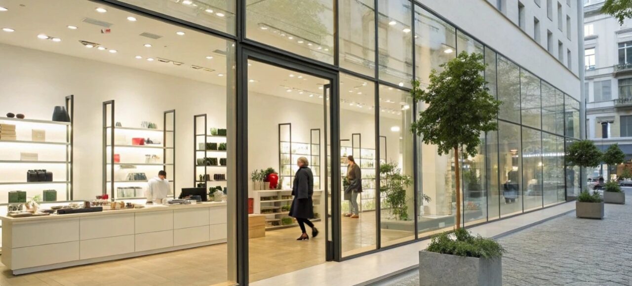 Explore the top glass storefront design trends for 2025. Discover how Alberta retailers can attract more customers with modern, energy-efficient glass.